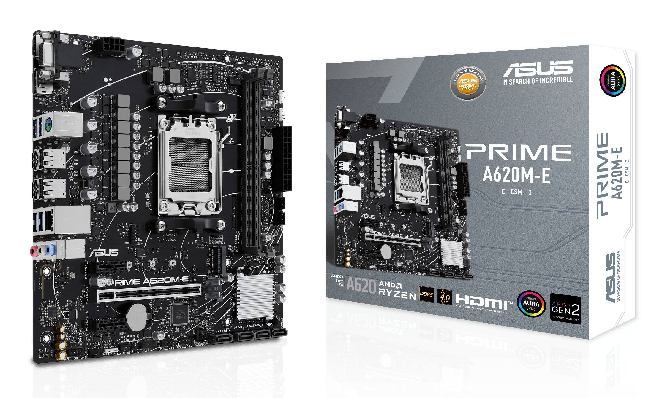 ASUS PRIME A620M-E-CSM (AMD,AM5,DDR5,mATX)