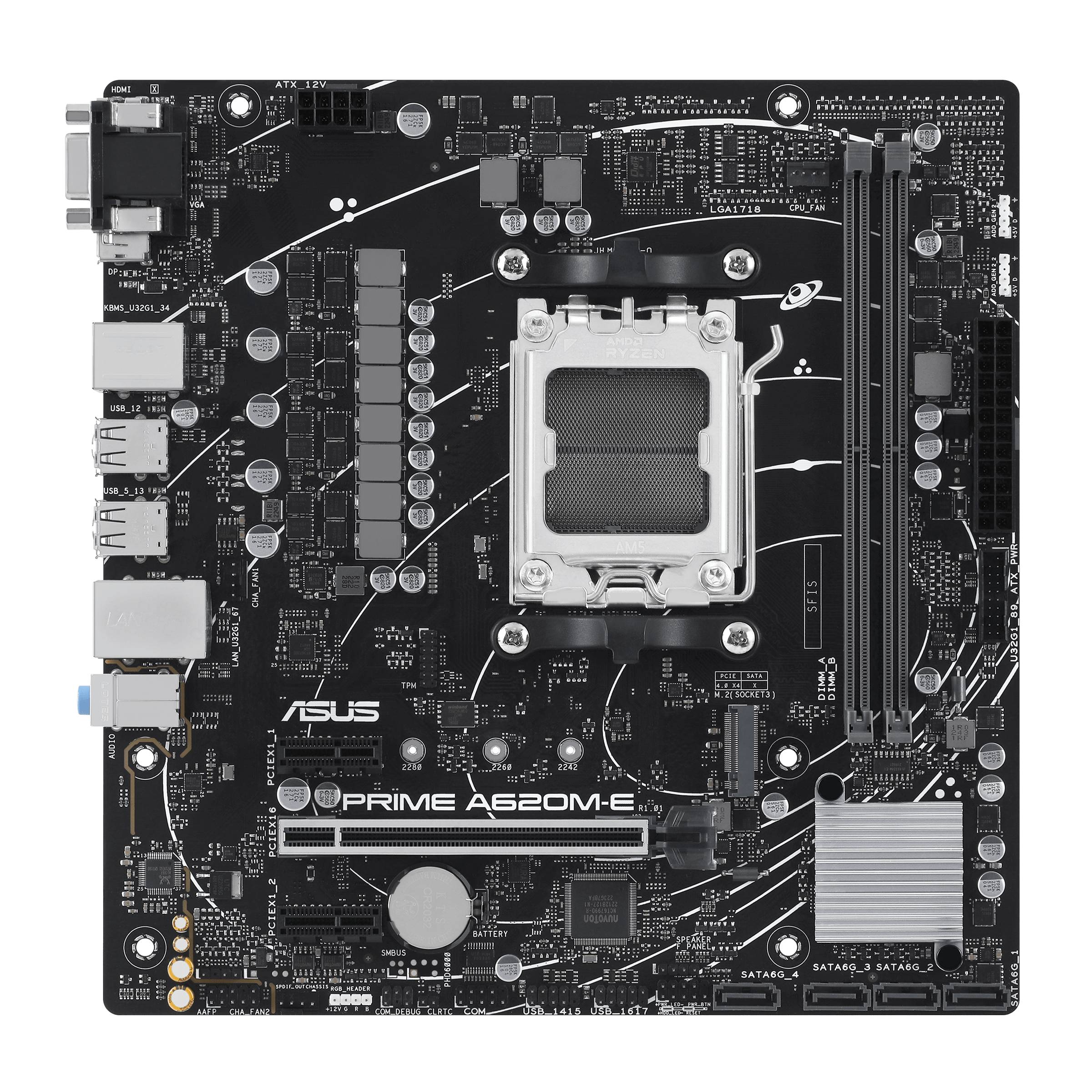 MB PRIME A620M-E-CSM AMD,AM5,DDR5,mATX
