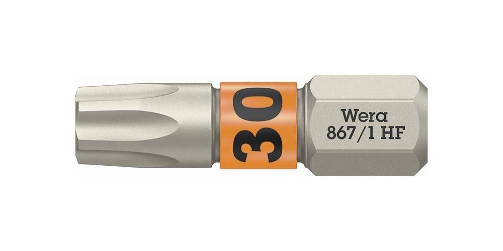 Wera Bit 867 TORX HF 1/4 TX 30 Lnge 25 mm mit Farbleitsystem