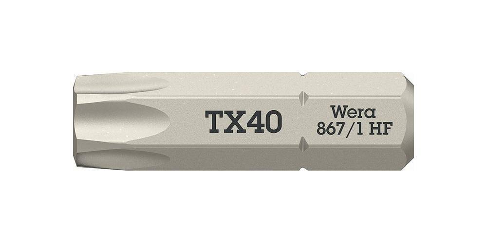 Wera Bit 867 TORX HF 1/4 TX 40 Lnge 25 mm ohne Farbleitsystem