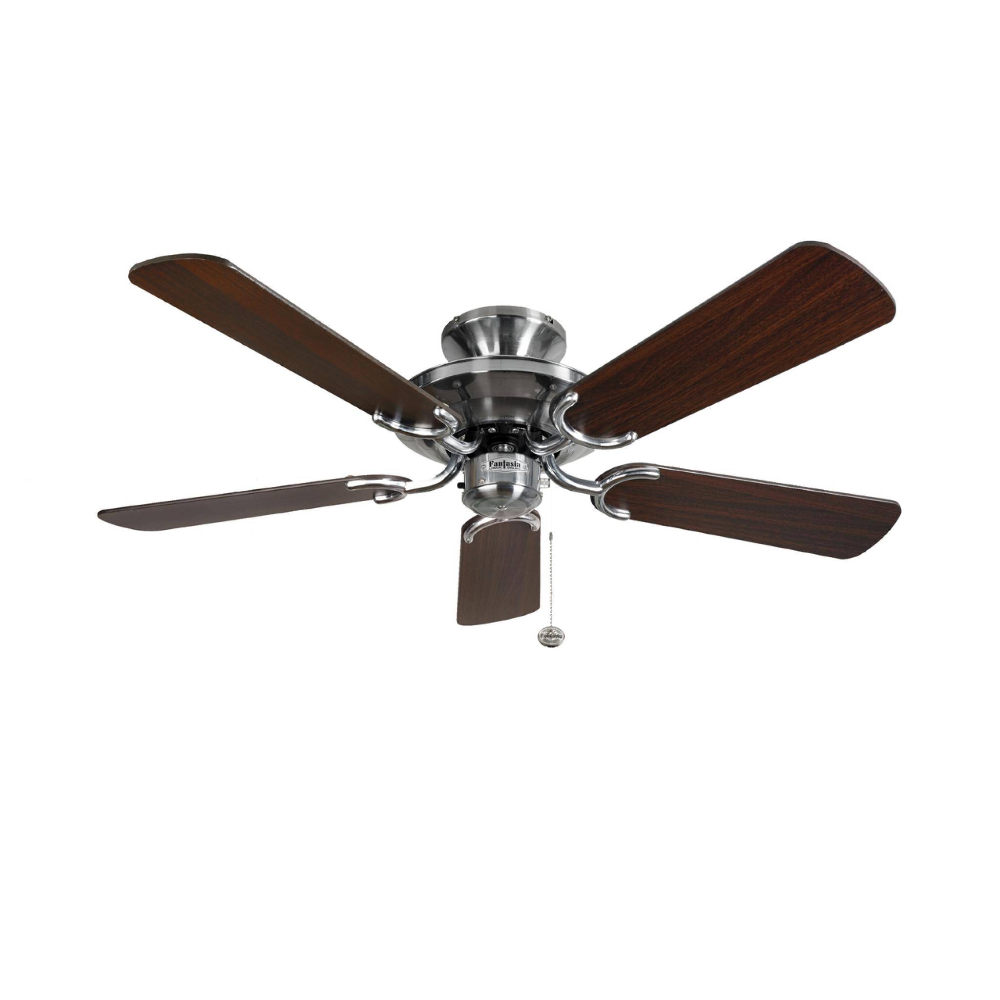 Deckenventilator Mayfair Edelstahl / Eiche 107 cm