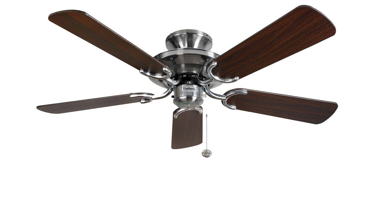 Deckenventilator Mayfair Edelstahl / Eiche 107 cm