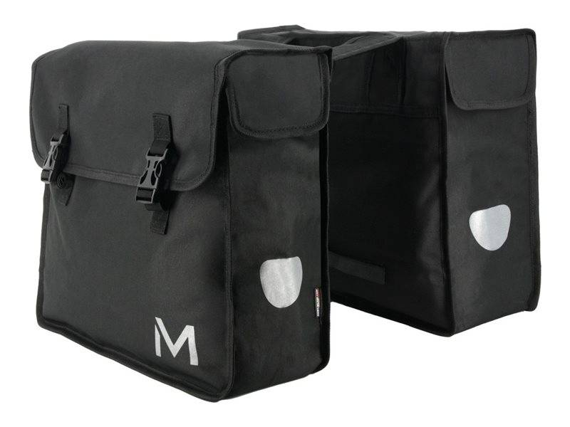 Mobilis - Tasche für Laptop - 2 x 15 - PVC-beschichtetes Polyestergewebe, wasserabweisender Stoff - Schwarz - 35.6 cm -
