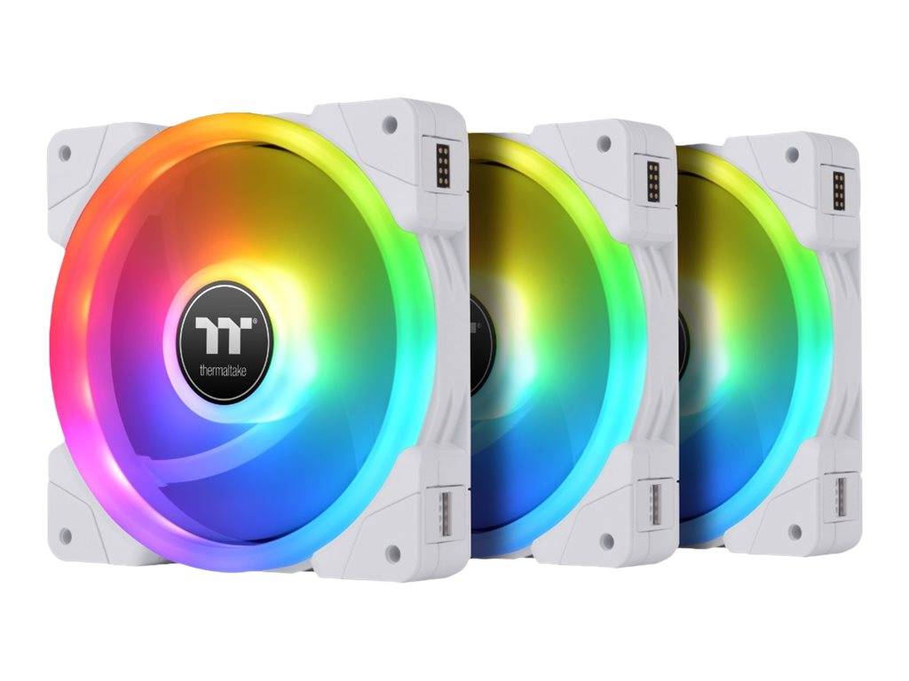Thermaltake SWAFAN EX14 RGB - Premium Edition - Gehäuselüfter - 140 mm - weiß (Packung mit 3)