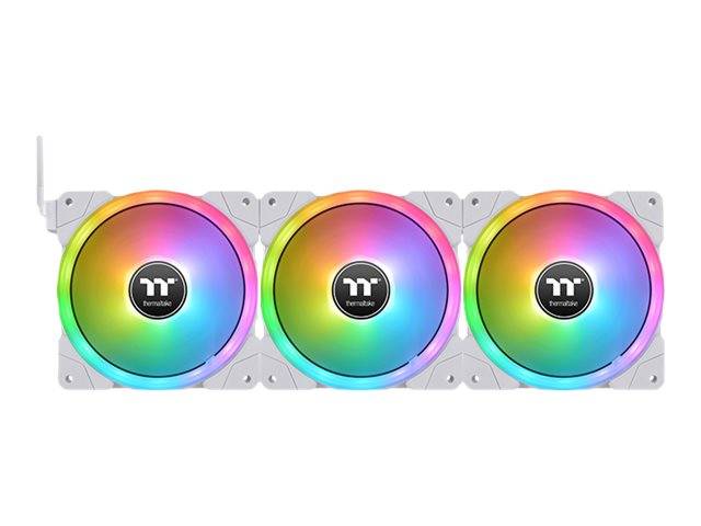 Thermaltake SWAFAN EX12 RGB - Premium Edition - Gehäuselüfter - 120 mm - weiß (Packung mit 3)