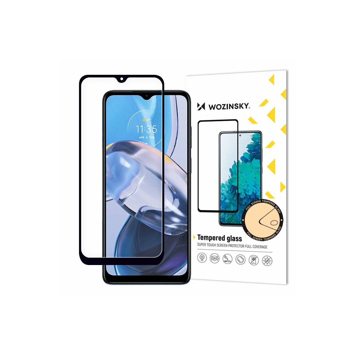 2x Schutzglas 5D Schutz Glas kompatibel mit Motorola Moto E32 Curved Folie Vollständig Klebend und Abdeckung