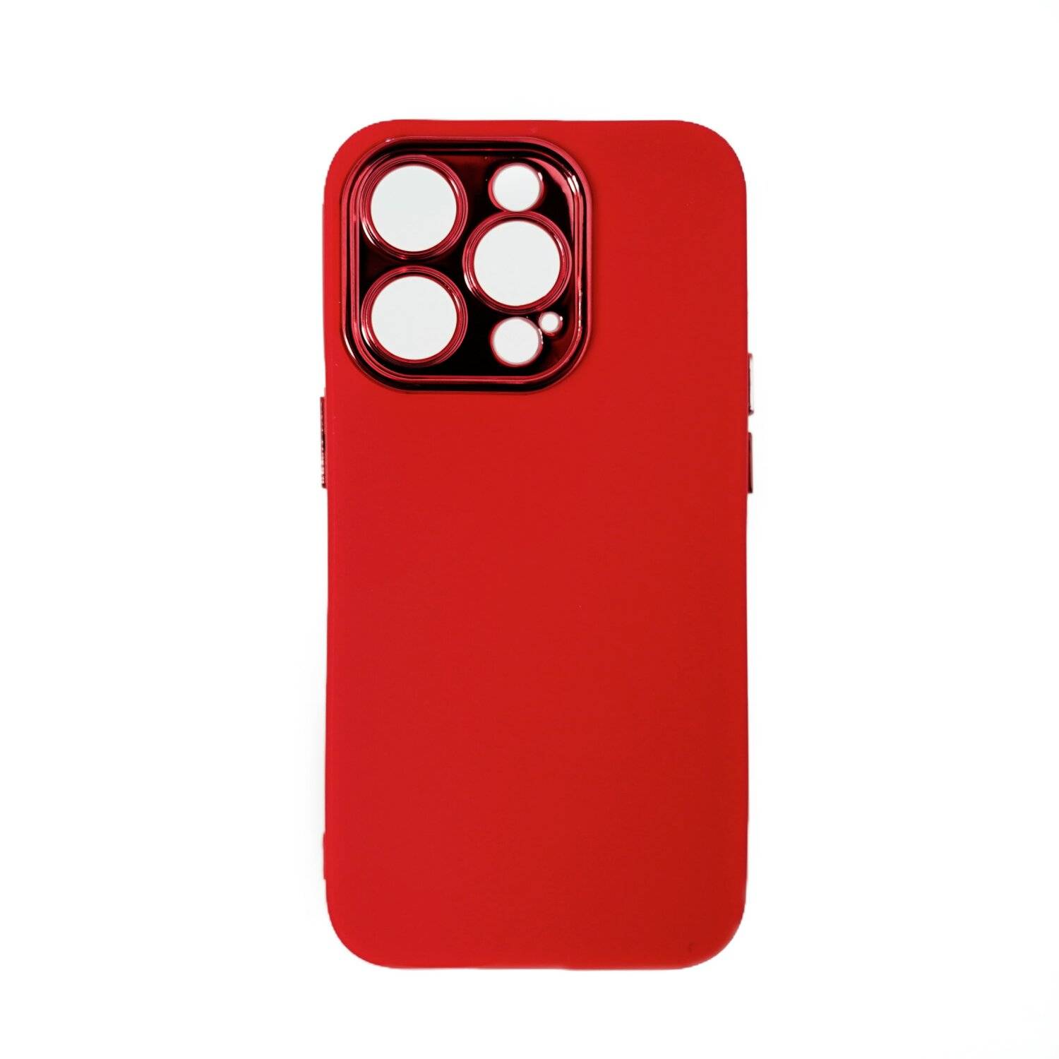 Hülle mit Kameraschutz Back Cover Bumper TPU Schutzhülle kompatibel mit iPhone 14 Plus Rot