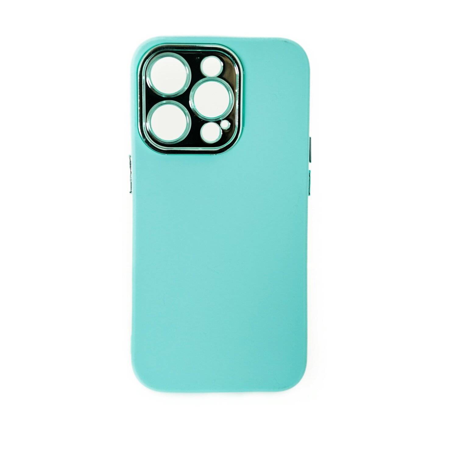 Hülle mit Kameraschutz Back Cover Bumper TPU Schutzhülle kompatibel mit iPhone 14 Pro Max Türkis