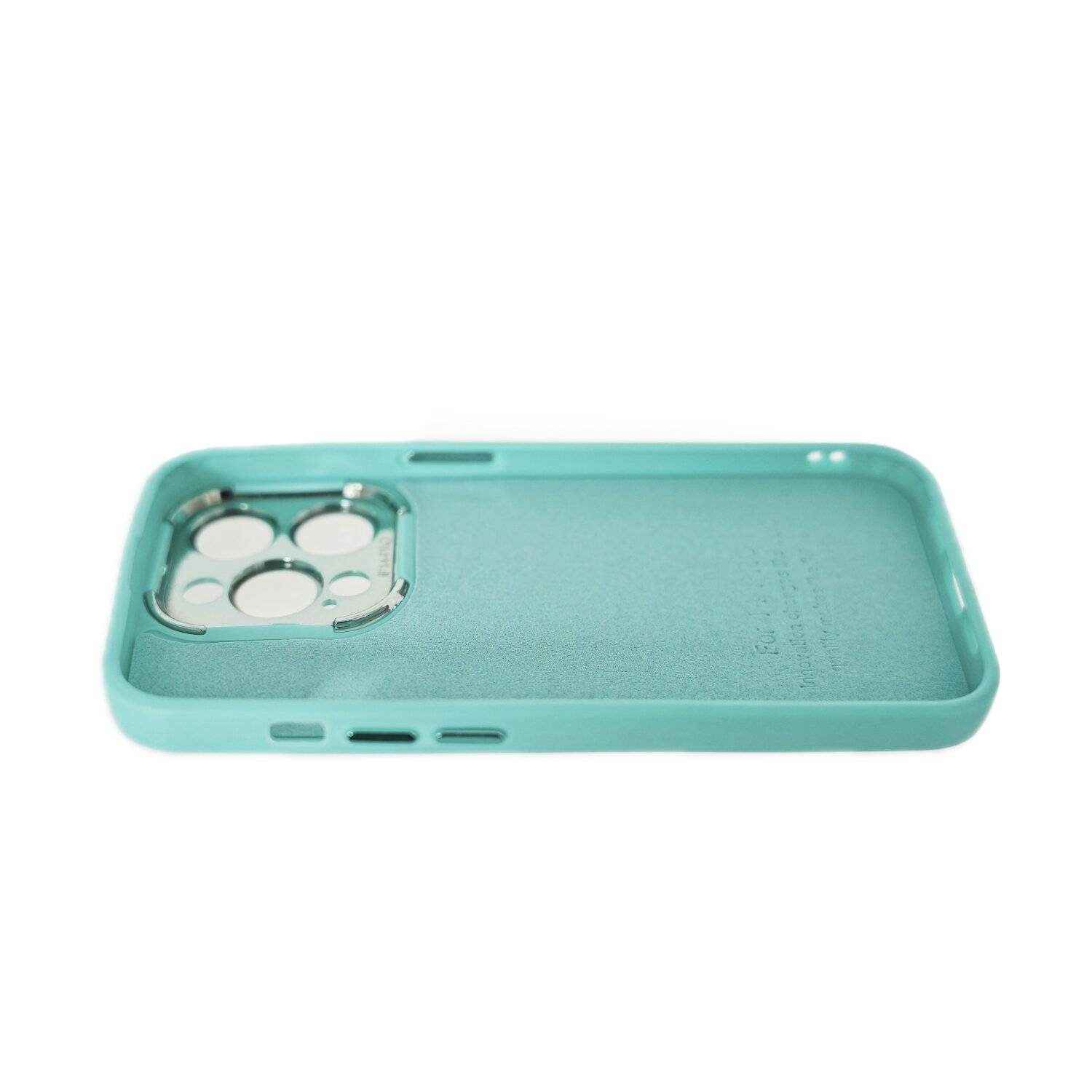 Hülle mit Kameraschutz Back Cover Bumper TPU Schutzhülle kompatibel mit iPhone 14 Pro Max Türkis