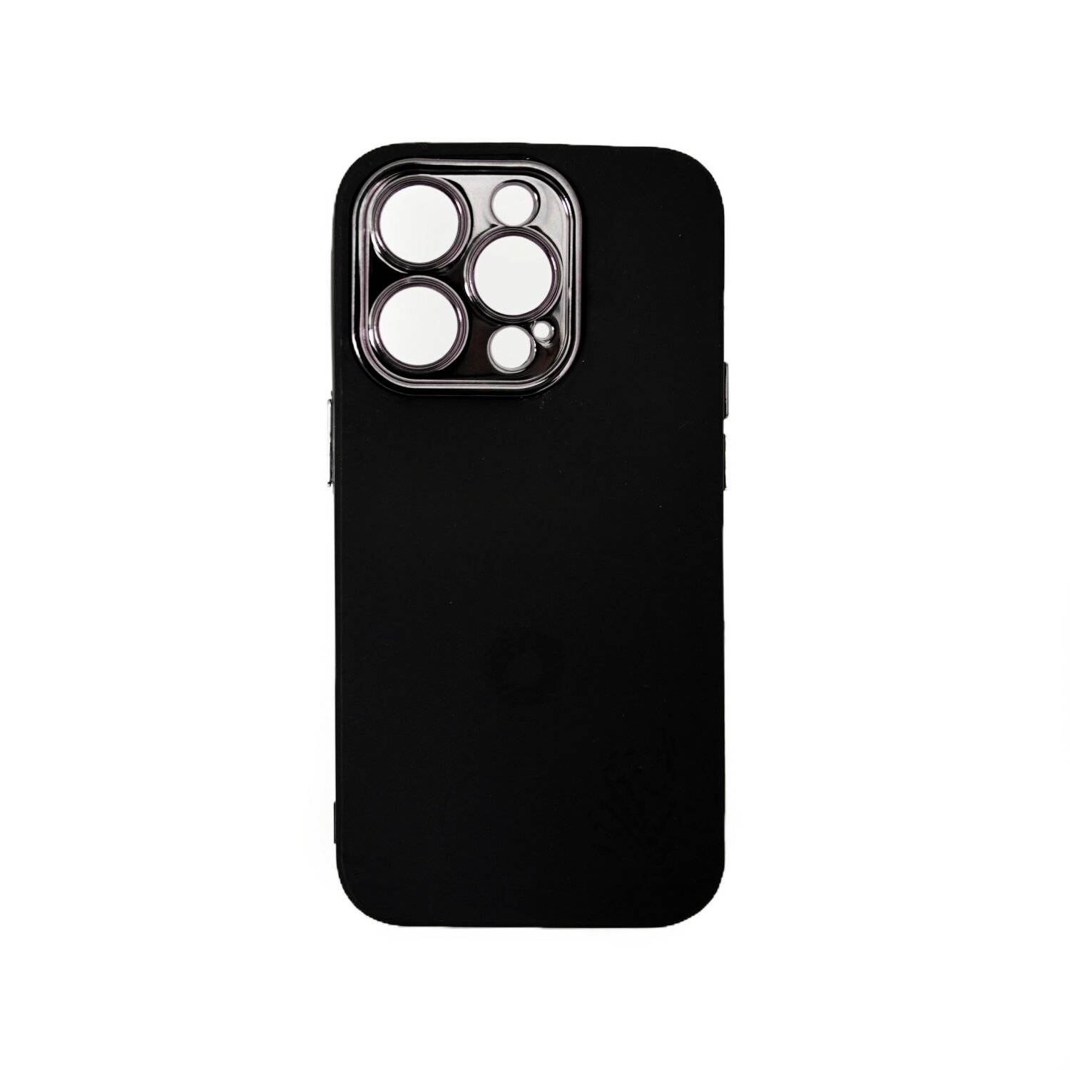 Hülle mit Kameraschutz Back Cover Bumper TPU Schutzhülle kompatibel mit iPhone 14 Pro Schwarz