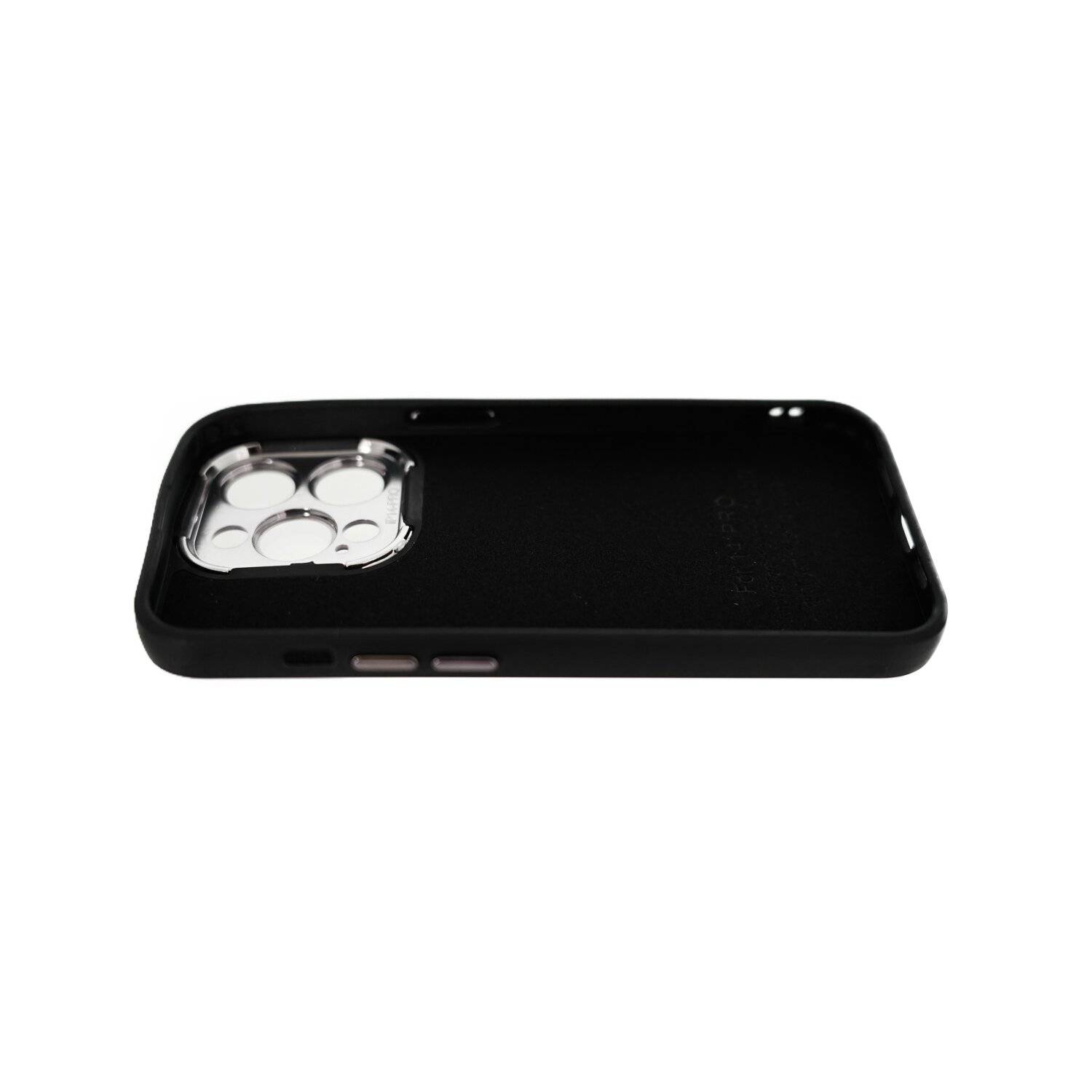 Hülle mit Kameraschutz Back Cover Bumper TPU Schutzhülle kompatibel mit iPhone 14 Pro Schwarz