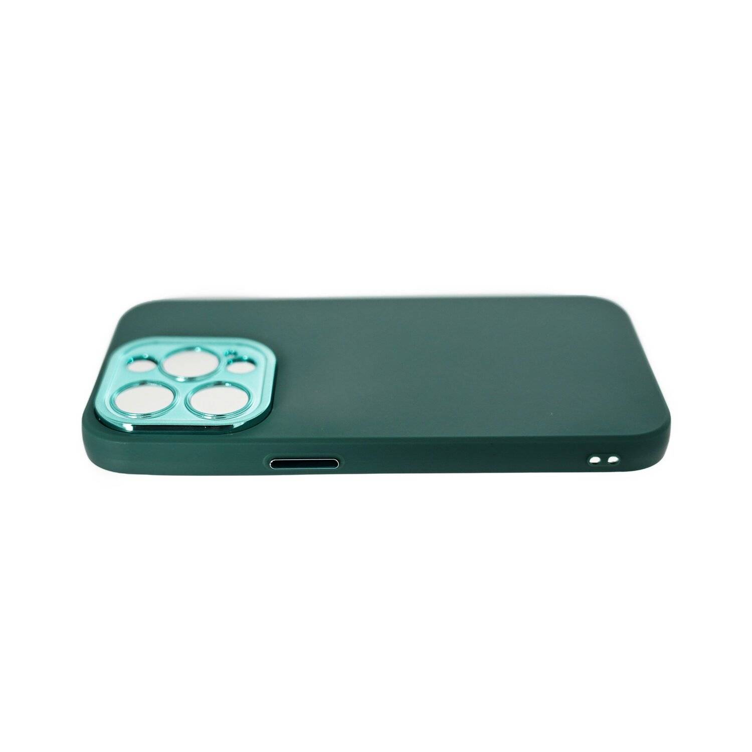 Hülle mit Kameraschutz Back Cover Bumper TPU Schutzhülle kompatibel mit iPhone 14 Plus Dunkelgrün