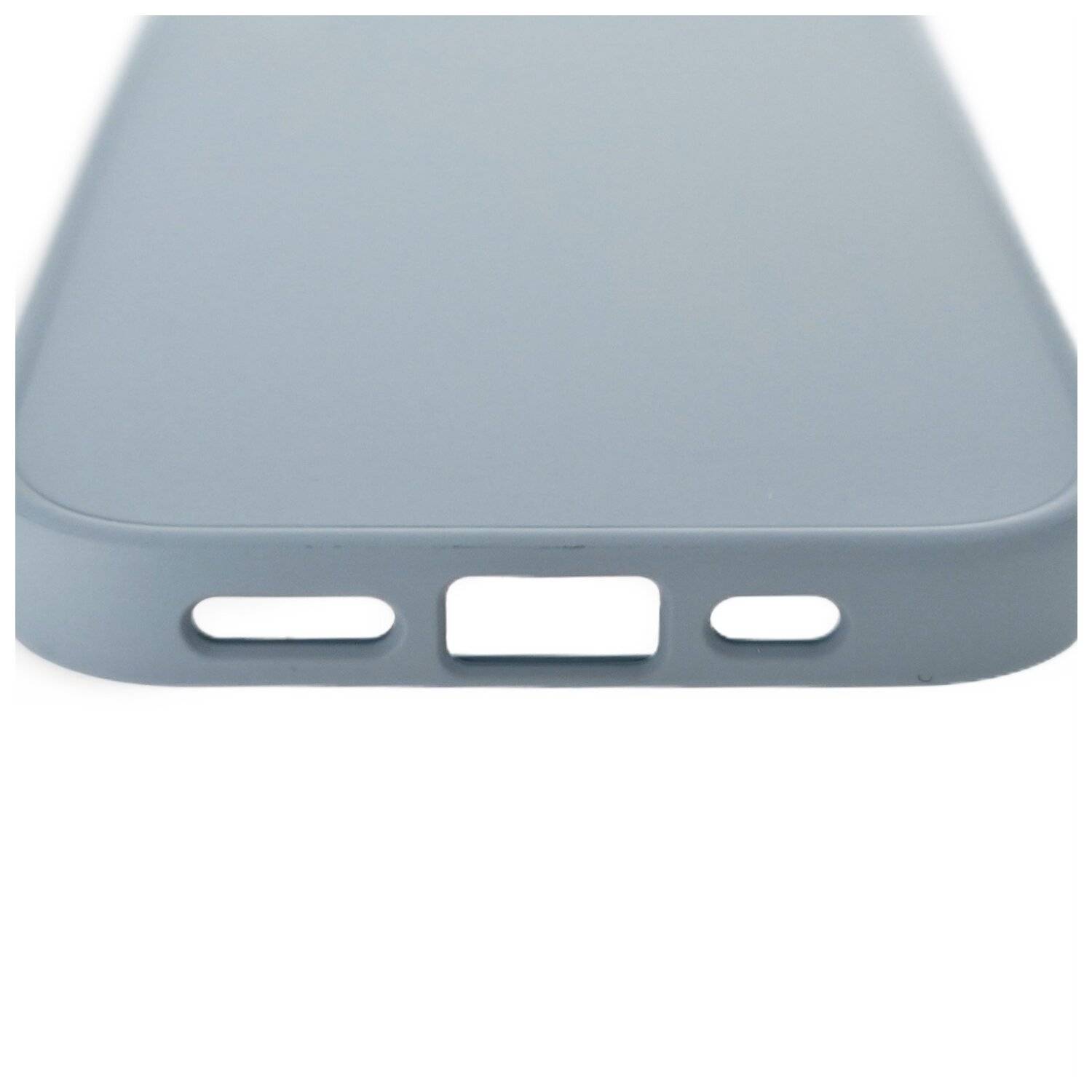 RJID Case Hülle Bumper Back Cover Bumper TPU Schutzhülle kompatibel mit iPhone 13 Pro Max Hellblau