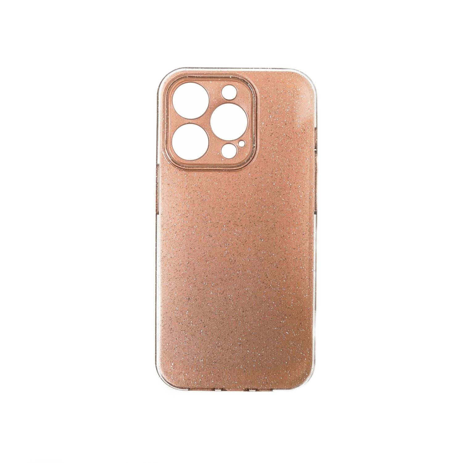 Glitzer Hülle Glänzend Glitter Bumper Back Cover Silikon Schutzhülle kompatibel mit iPhone 14 Plus Rosegold