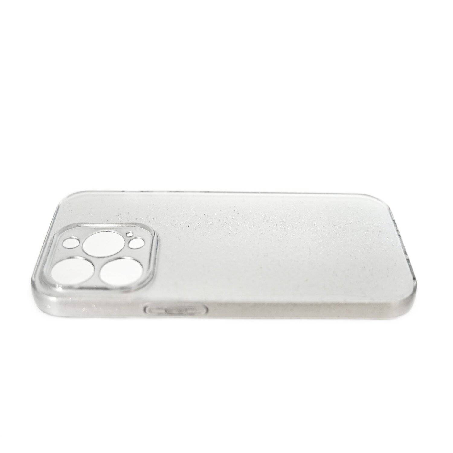 Glitzer Hülle Glänzend Glitter Bumper Back Cover Silikon Schutzhülle kompatibel mit iPhone 12 Pro Silber