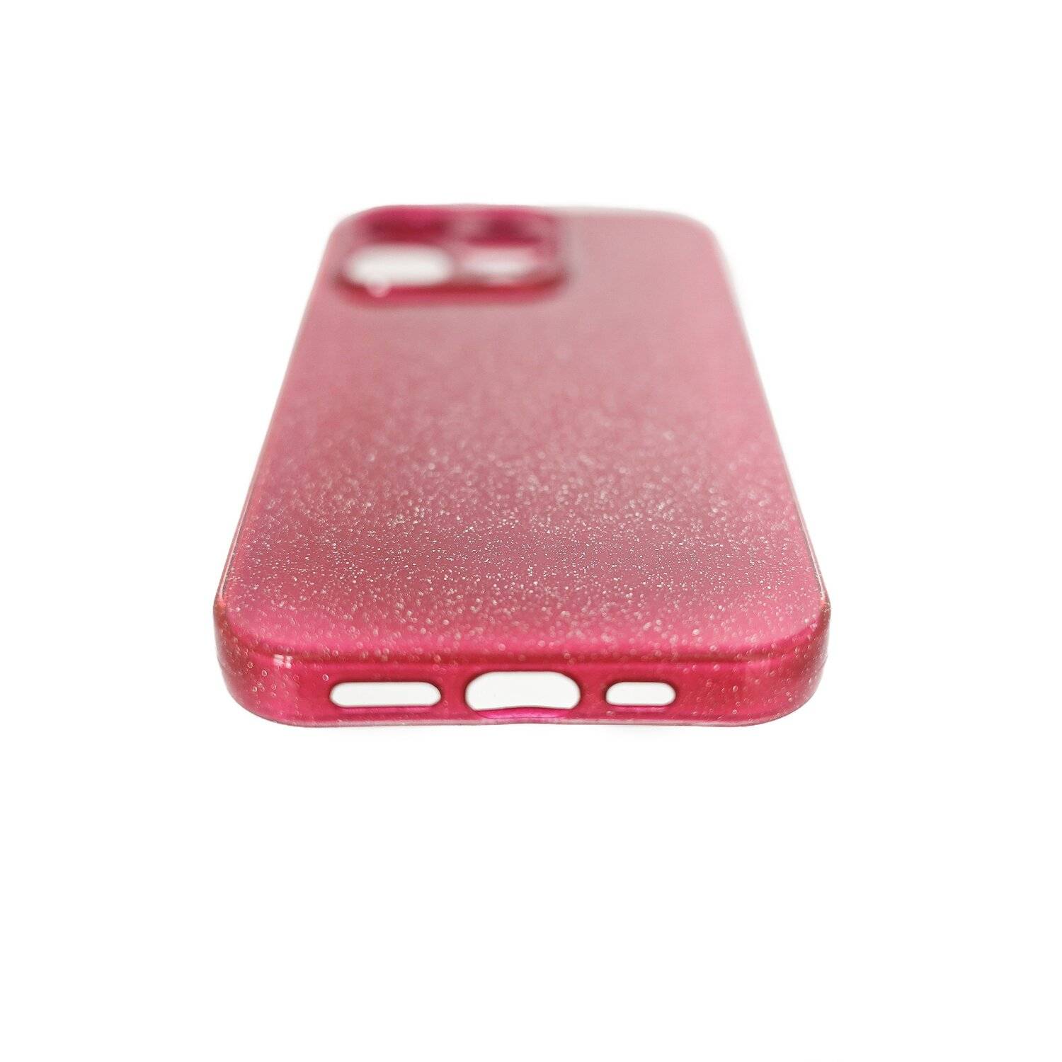 Glitzer Hülle Glänzend Glitter Bumper Back Cover Silikon Schutzhülle kompatibel mit iPhone 11 Pro Max Weinrot