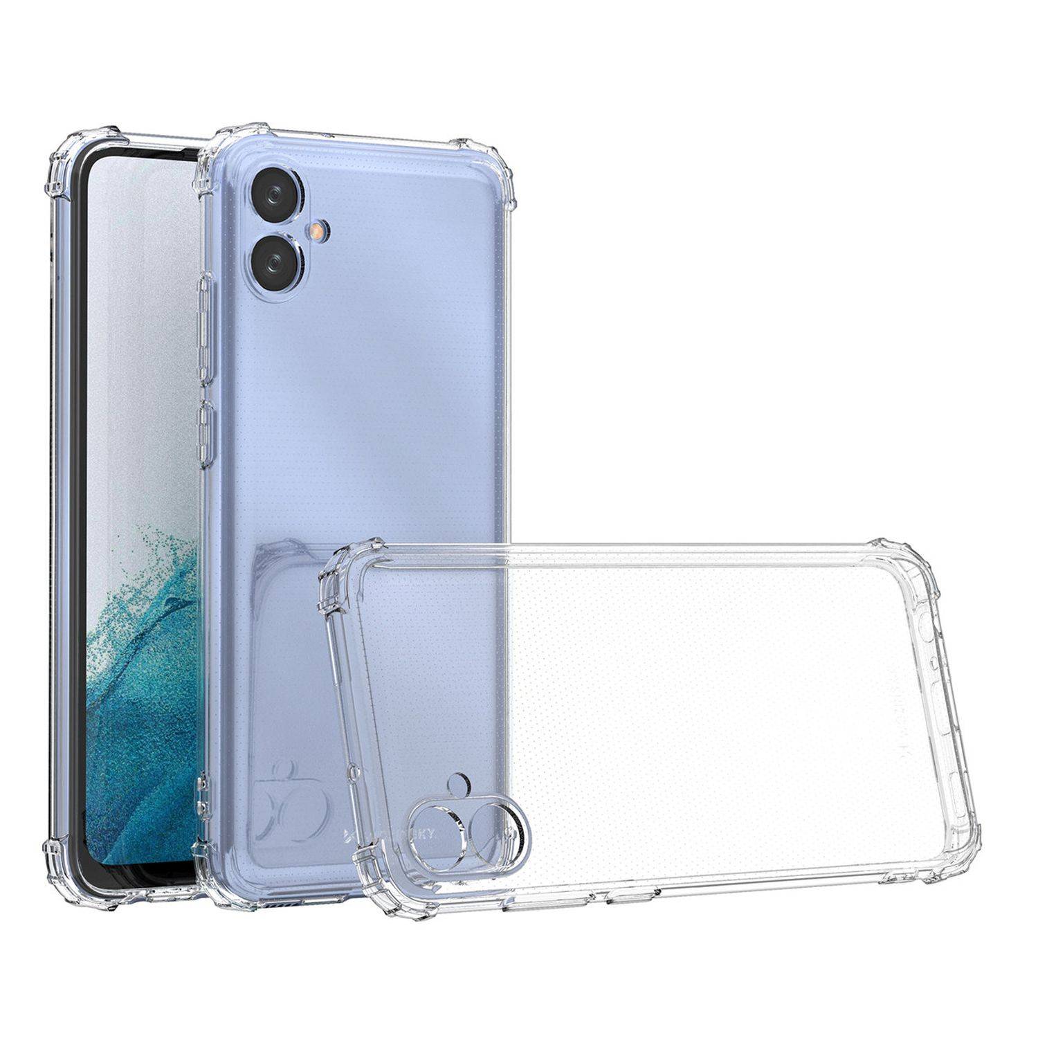 Anti Shock Armored Kantenschutz Hülle Case kompatibel mit Samsung Galaxy Z Fold 4 transparent