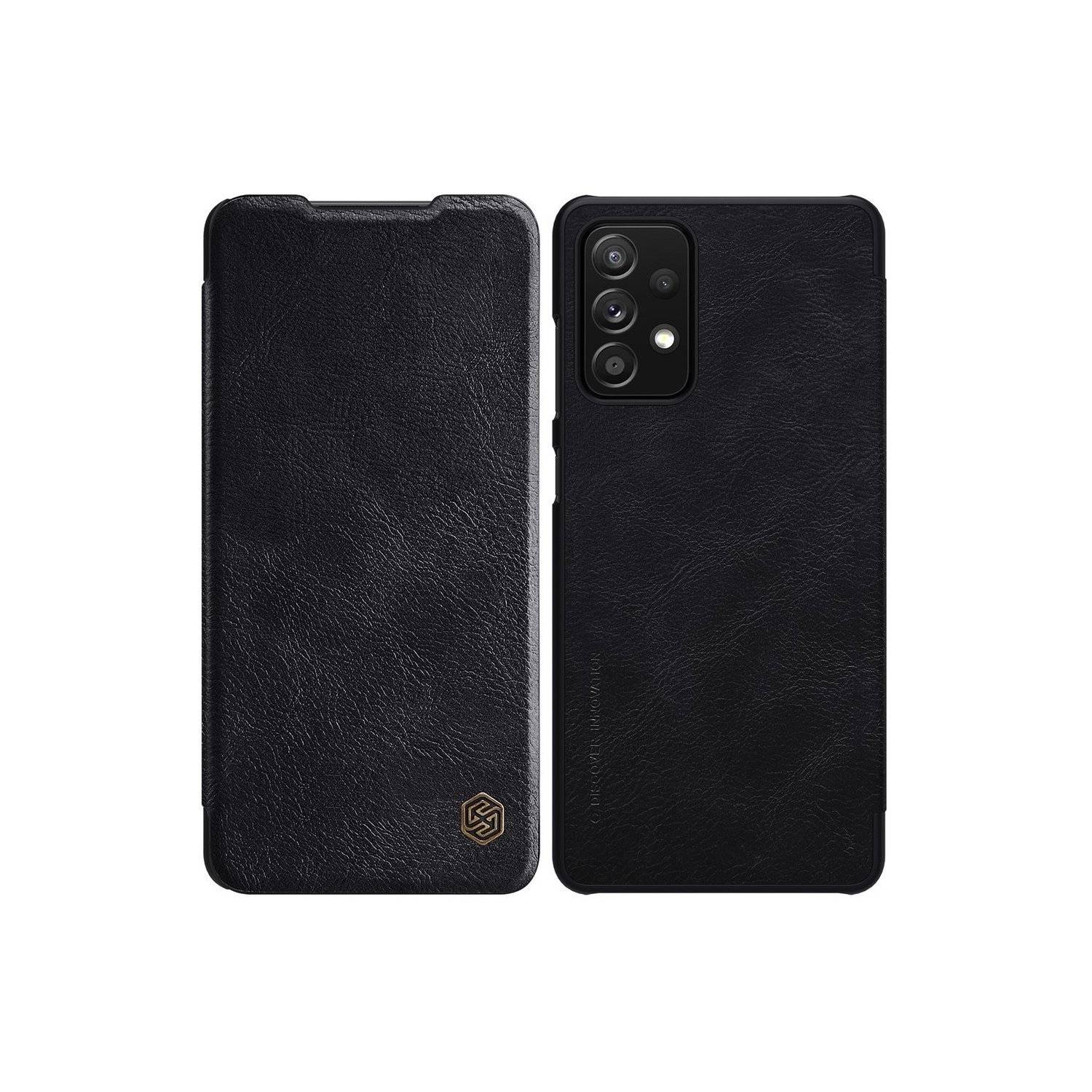Nilkin ECHT LEDER Flip Klapp Handytasche Handyhülle Buch Tasche kompatibel mit Samsung Galaxy S23 Ultra