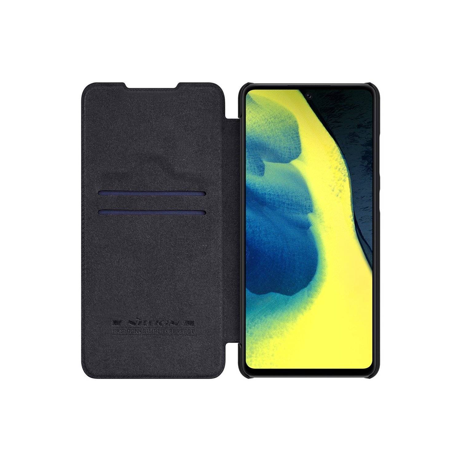 Nilkin ECHT LEDER Flip Klapp Handytasche Handyhülle Buch Tasche kompatibel mit Samsung Galaxy S23 Ultra