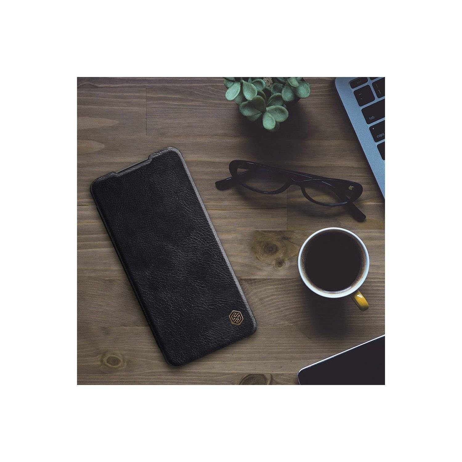 Nilkin ECHT LEDER Flip Klapp Handytasche Handyhülle Buch Tasche kompatibel mit Samsung Galaxy S23 Ultra