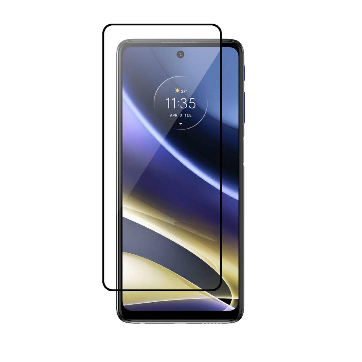 3x Schutzglas 5D Schutz Glas kompatibel mit MOTOROLA MOTO G32 Curved Schutz Folie Vollständig Klebend und Abdeckung