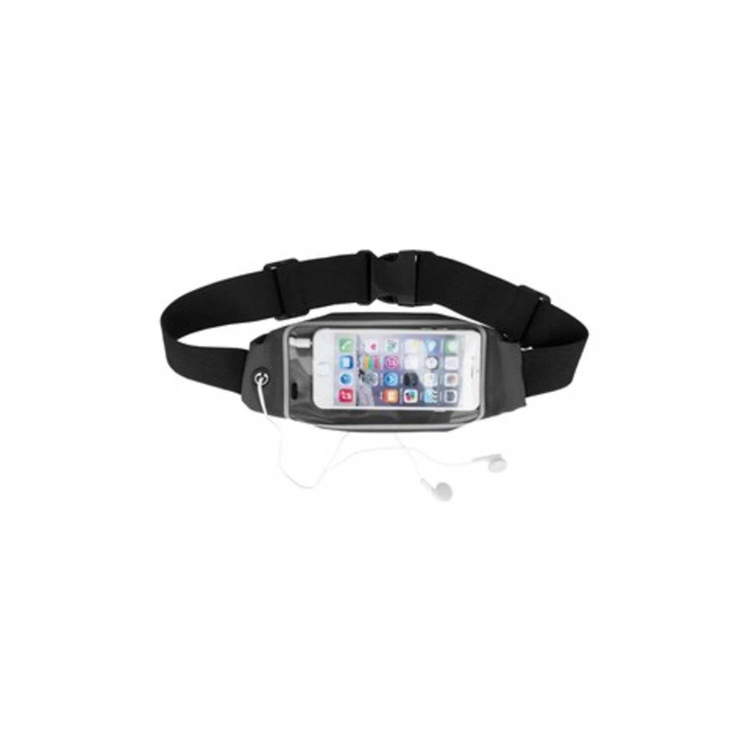Universal Hüfttasche für Handy mit einem 5,5" Fenster Touch Pad Schutztasche in Schwarz