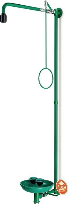 Notdusche ClassicLine m.zwei Brauseköpfen Wm.Anschl.3/4 IG Zoll B-SAFETY