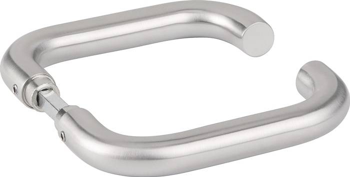 Glastürdrückerpaar 1801 BASIC 01 VA U-Form 4-KT.8mm HERMAT