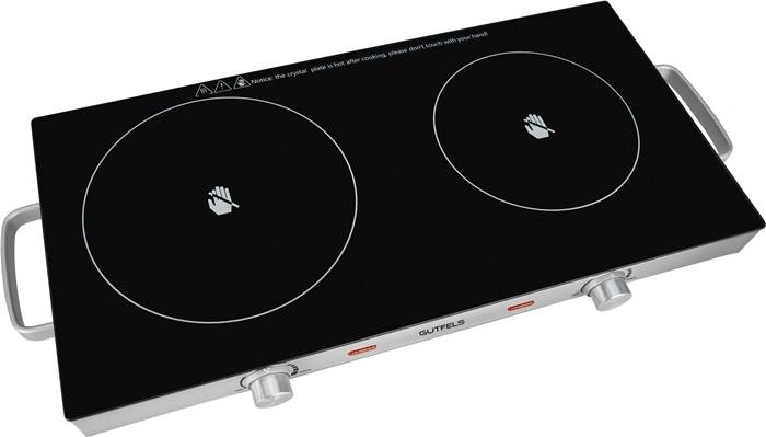 Glaskeramik Doppel‐Kochplatte COOK 4010 1800 W,1000 W ,stufenlos GUTFELS