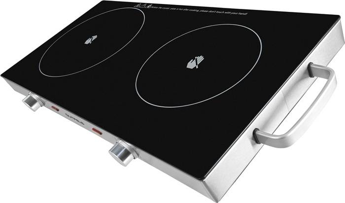 Glaskeramik Doppel‐Kochplatte COOK 4010 1800 W,1000 W ,stufenlos GUTFELS