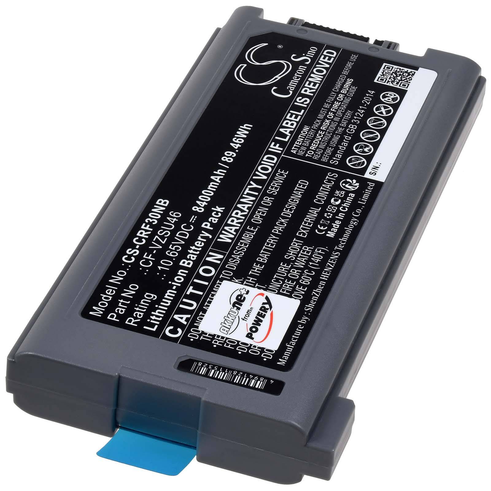 Powery Akku für Laptop Panasonic Toughbook CF-53, 10,65V, Li-Ion