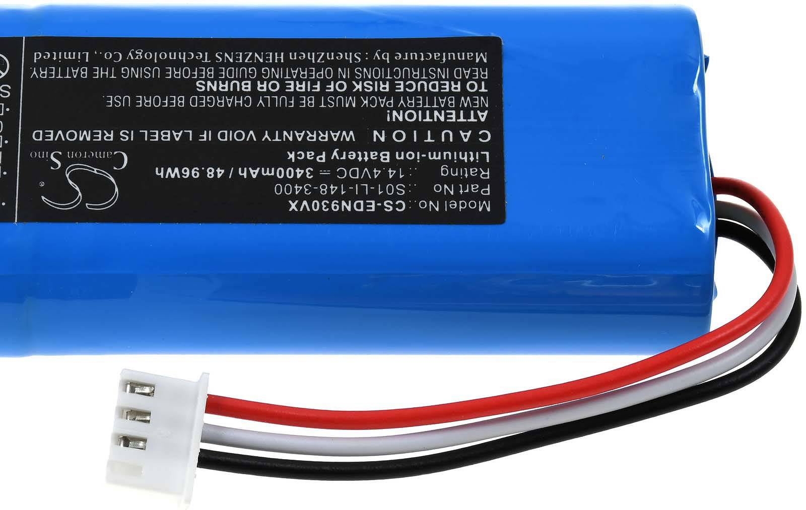 Powery Powerakku für Saugroboter Ecovacs Deebot Ozmo 937, 14,4V, Li-Ion