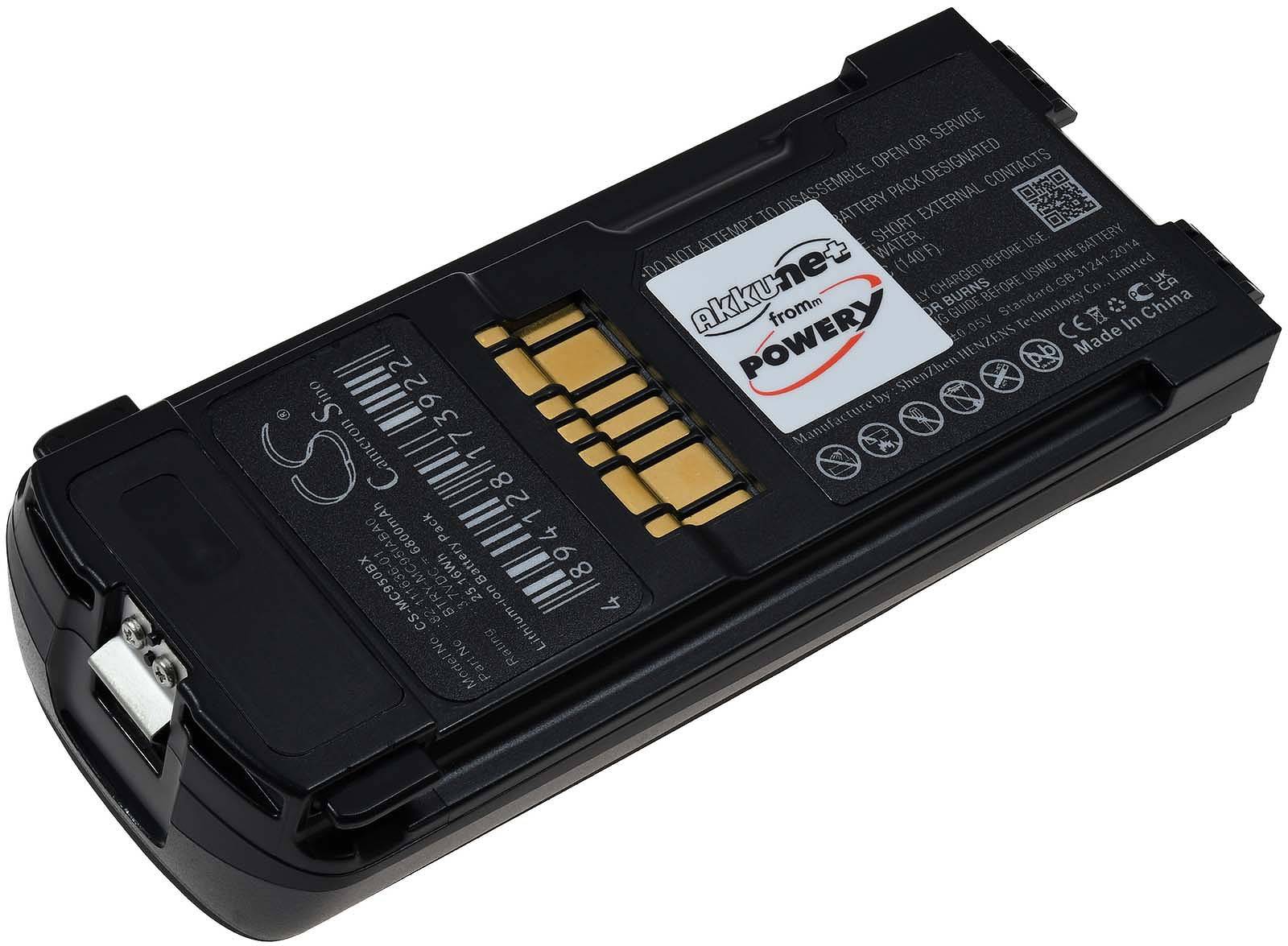 Powery Powerakku für Barcode Scanner Symbol MC9500 / MC9590 / Typ BTRY-MC95IABA0, 3,7V, Li-Ion