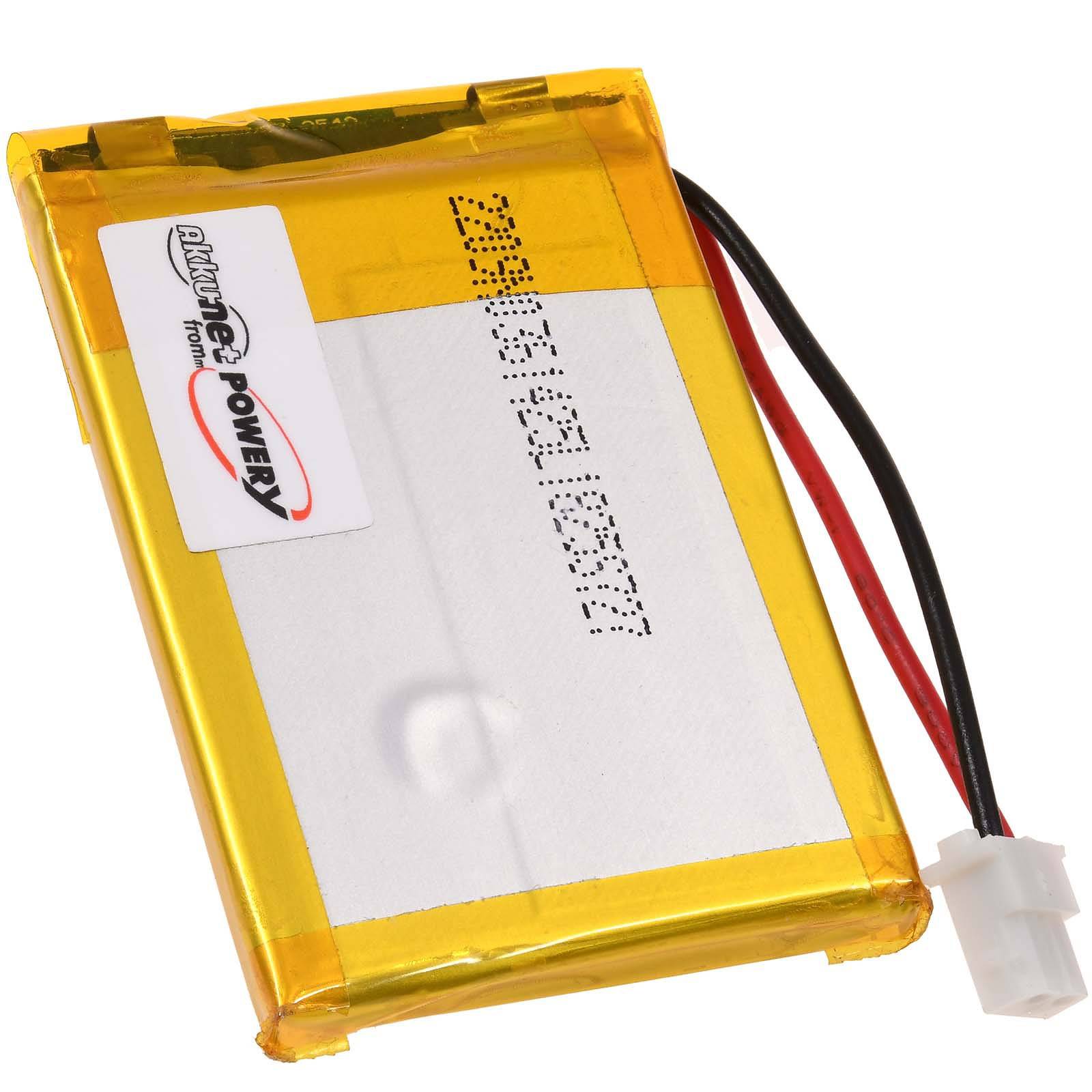 Powery Akku für Babyphone NUK ECO Control Audio 500 / Typ 1ICP5/38/55, 3,7V, Li-Polymer