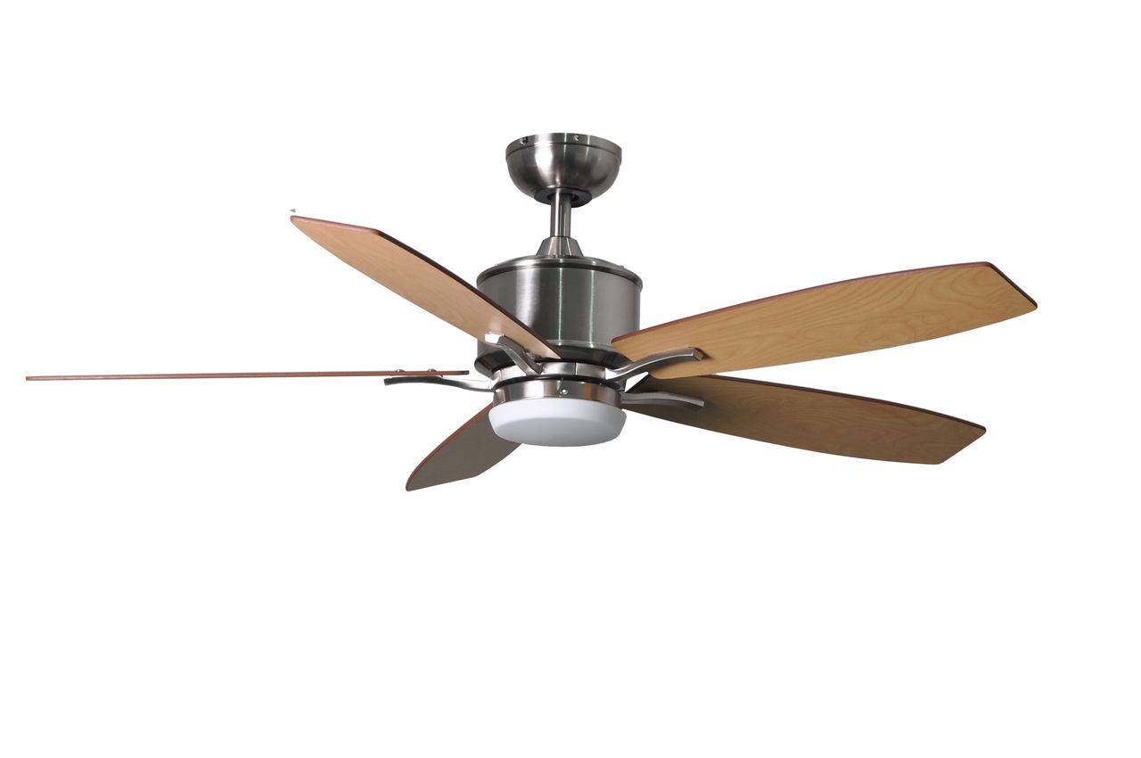 Deckenventilator Prima Nickel 132 cm mit LED Beleuchtung