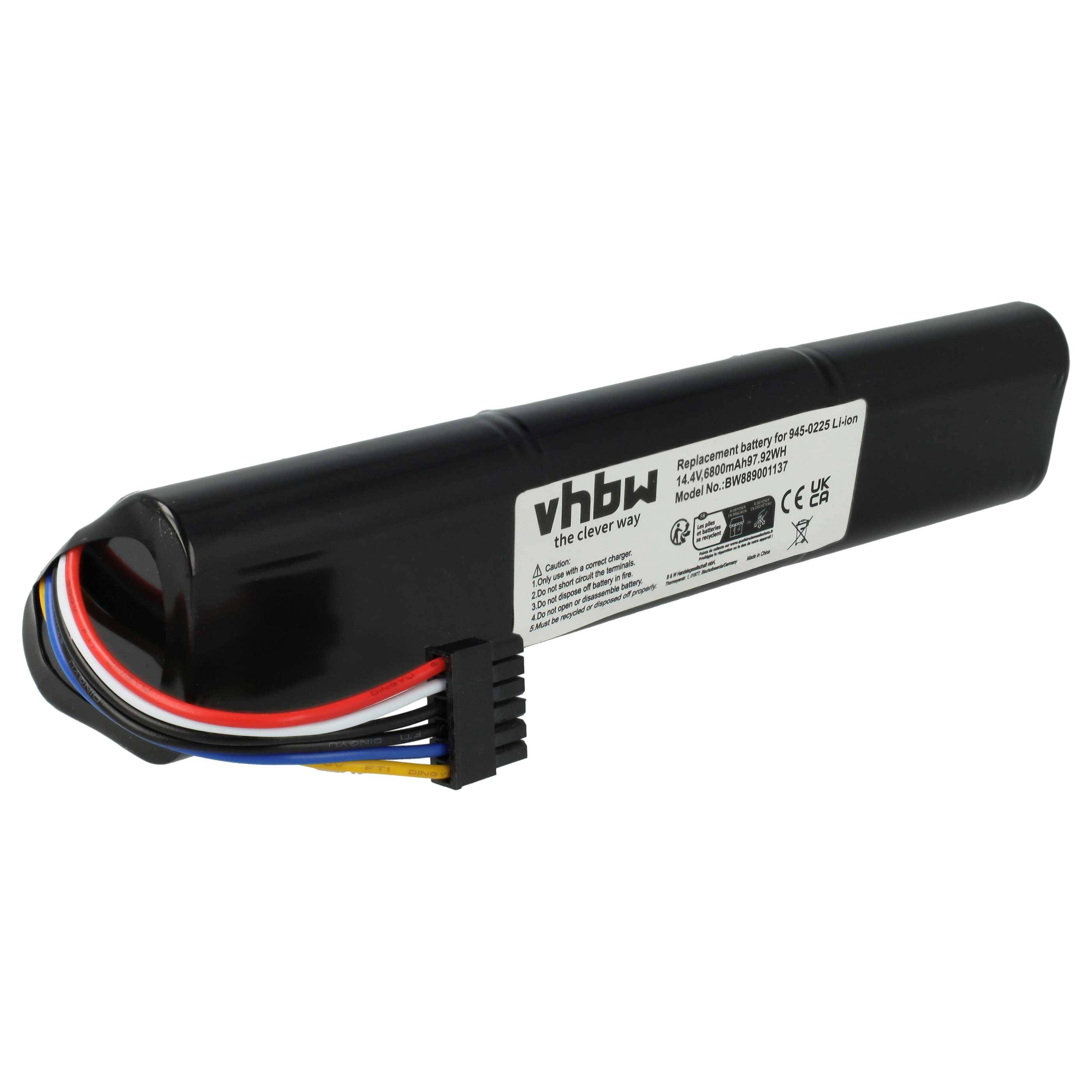 vhbw Akku kompatibel mit Neato Botvac D303, D10 945-0367, Connected, D3, D3+, D301 Saugroboter (6800 mAh, 14,4 V, Li-Ion)