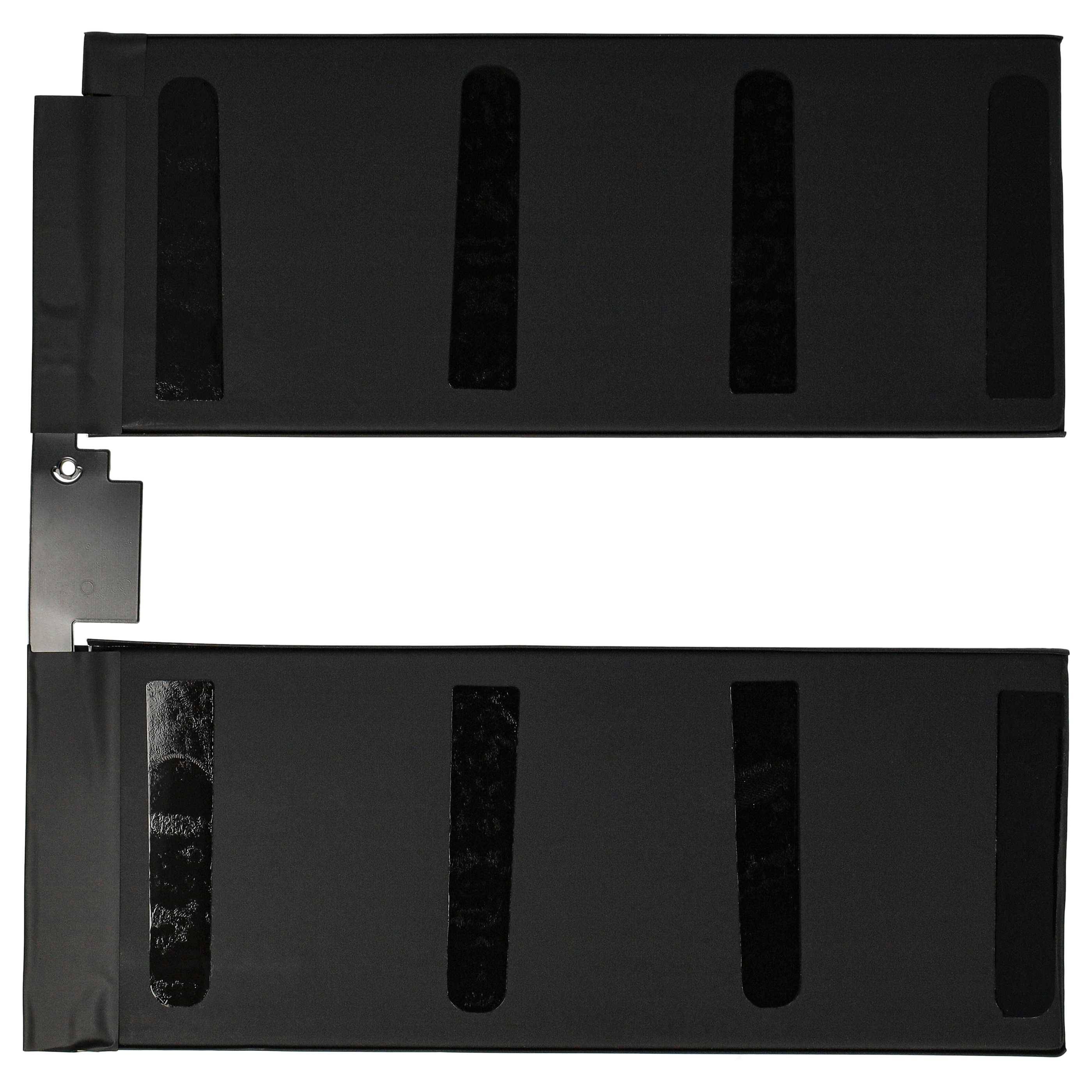 Schwarzes rechteckiges Objekt mit sechs vertikalen schwarzen Streifen, das ein minimalistisches oder abstraktes Design darstellt und möglicherweise mit einem Gebrauchsgegenstand in Verbindung steht.