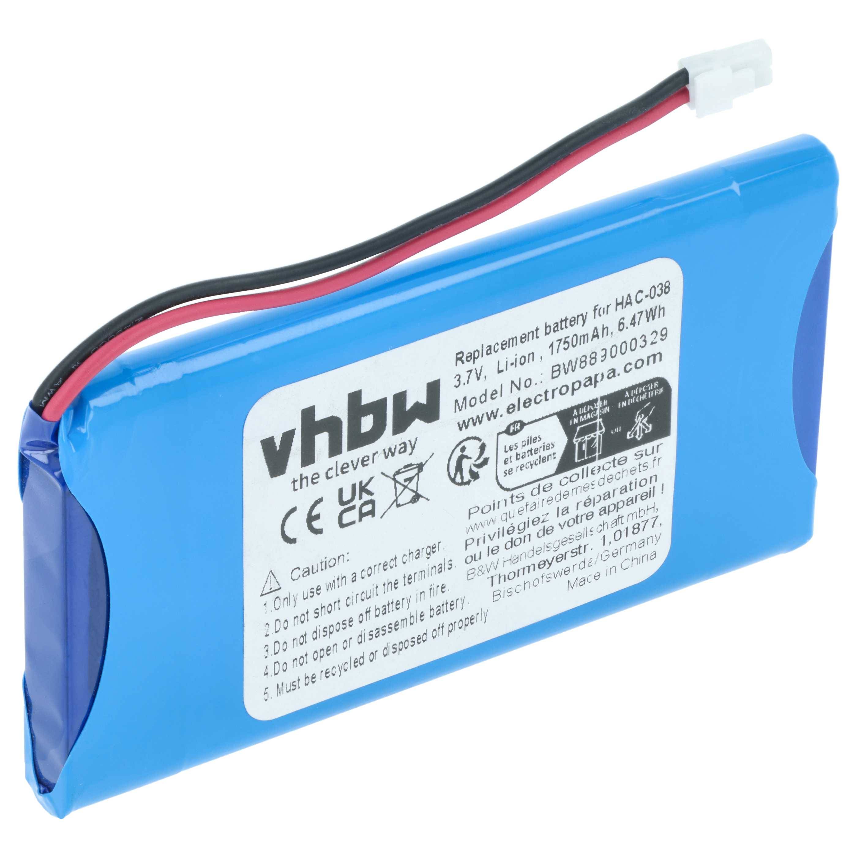 vhbw Akku kompatibel mit Nintendo Switch Mario Kart Live, Mario Kart Live: Home Circuit Spielekonsole (1750 mAh, 3,7 V, Li-Ion)