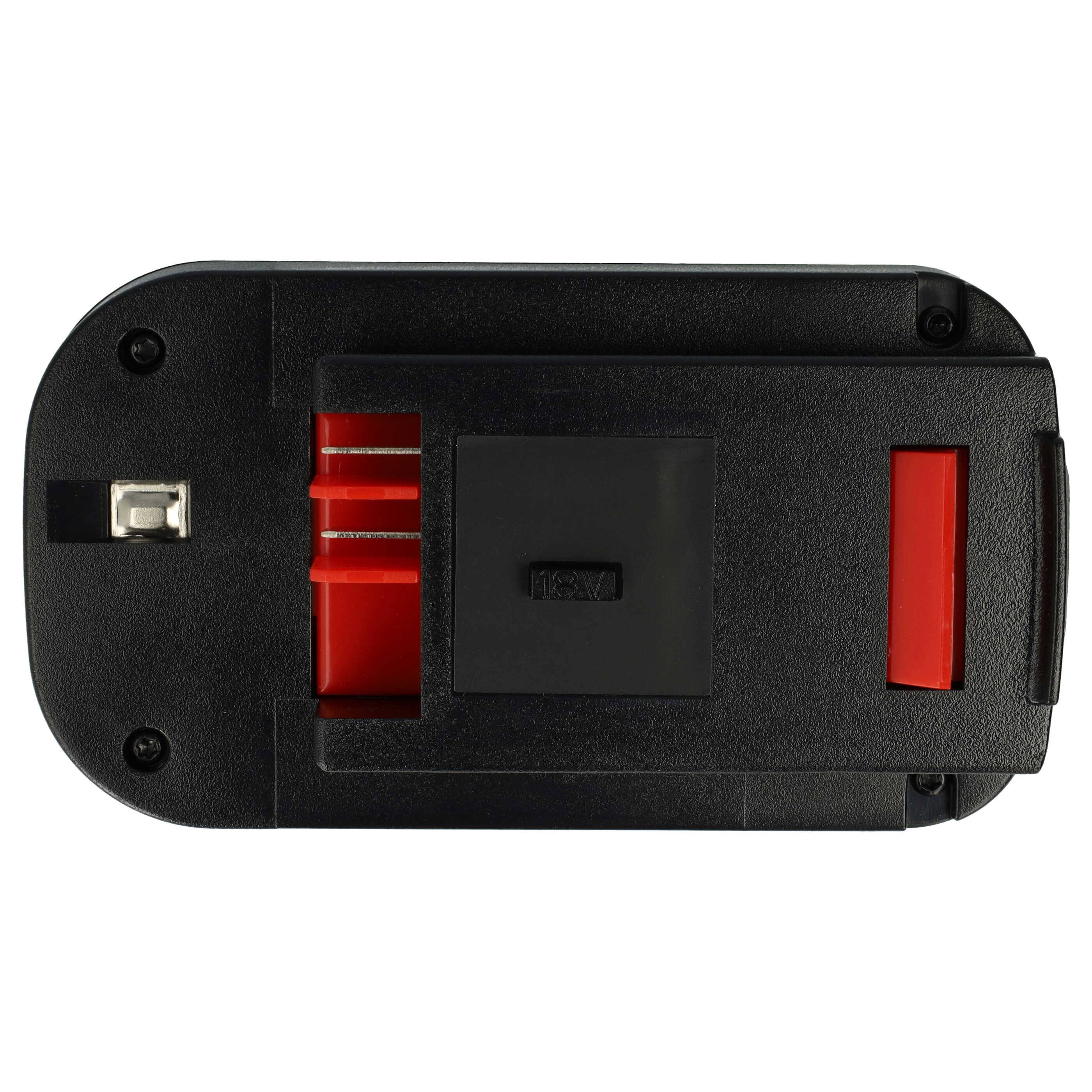 vhbw Akku kompatibel mit Black & Decker CDC180ASB, CDC18GK2, EPC18, EPC182K2, EPC186, EPC186BK Elektrowerkzeug (2000 mAh, Li-Ion, 18 V)