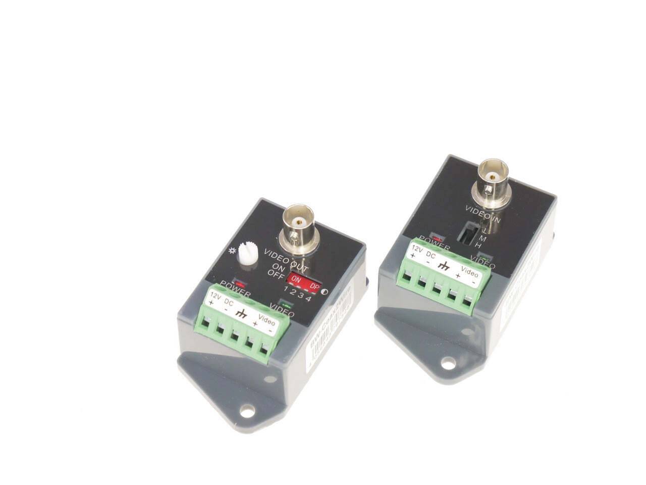 BW-Coax2Wire BURG GARD, Das Balun Set BW-Coax2Wire besteht aus einem aktiven Sender und Empfänger. Mit ihm können analo