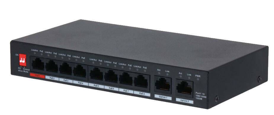 BWnet-21020 BURG GARD, Intelligentes PoE ermöglicht die gezielte schnelle Anpassung der Ports an den benötigten Leistun