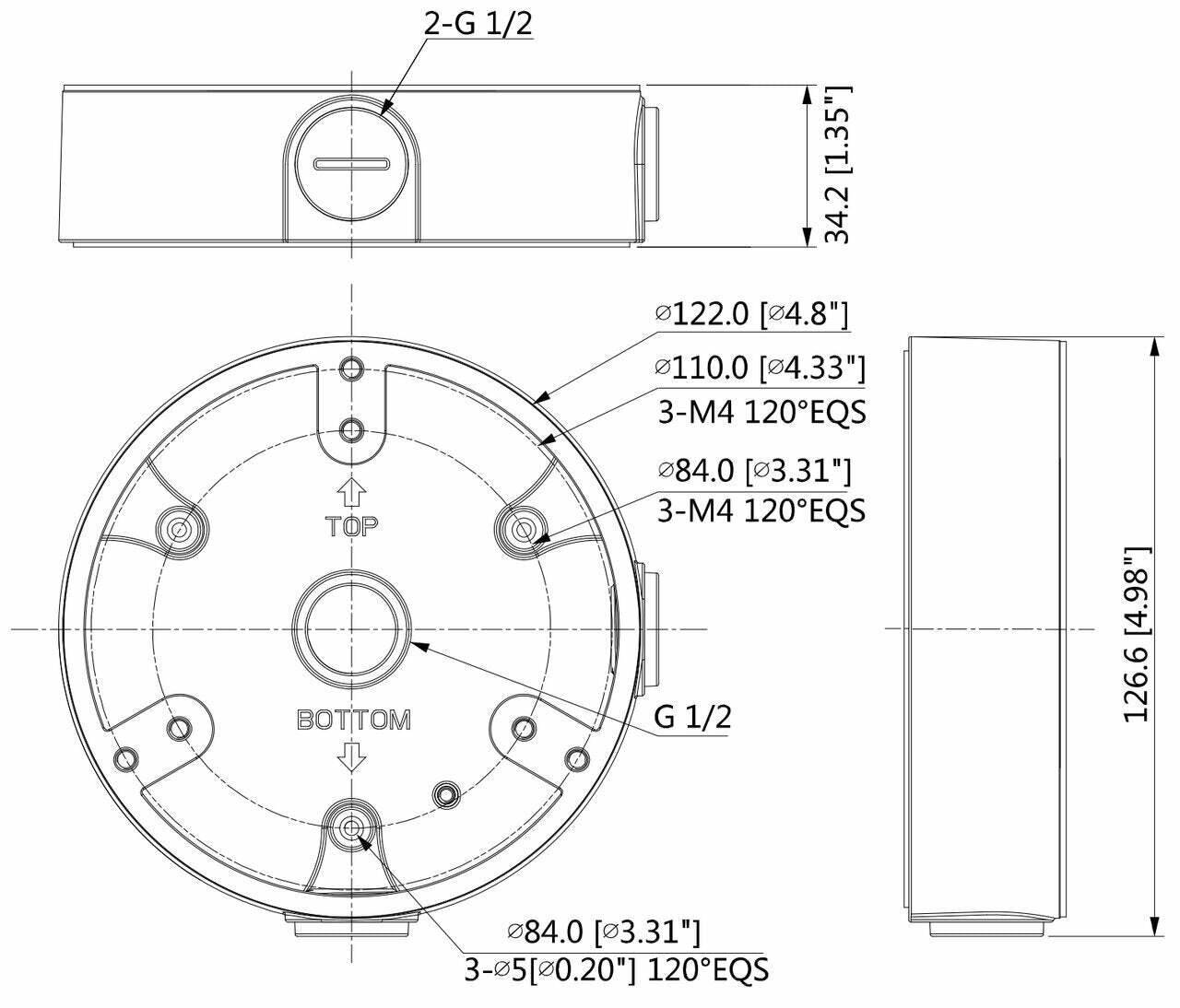 SNCA-MK-4631 BURG GARD, Adapter/Anschlussbox für BWNC-x21FDIA Modelle
