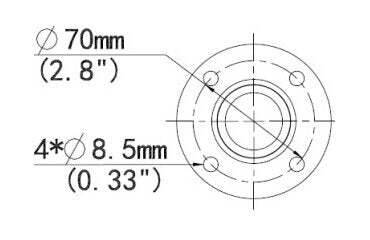 TR-CM06-IN BURG GARD, Uniview Deckenhalterung hängend, indoor/outdoor passend f. HS-217SHB-IR, IPC54X u. IPC56X Serie.