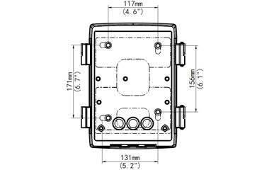 TR-JB12-IN BURG GARD, Uniview Anschlussbox für Kameras passend für IPC68x Serie, In-/Outdoor