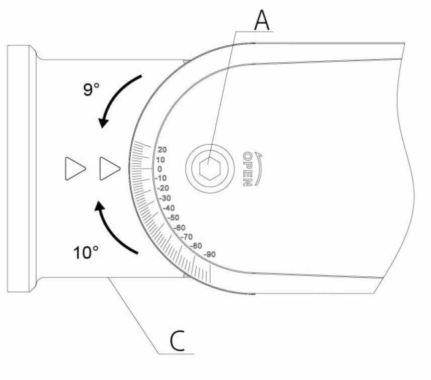 BWR-H510 BURG GARD, Wand- und Deckenhalterung für Radar Systeme Einstellbare Halterung mit Anschlussbox