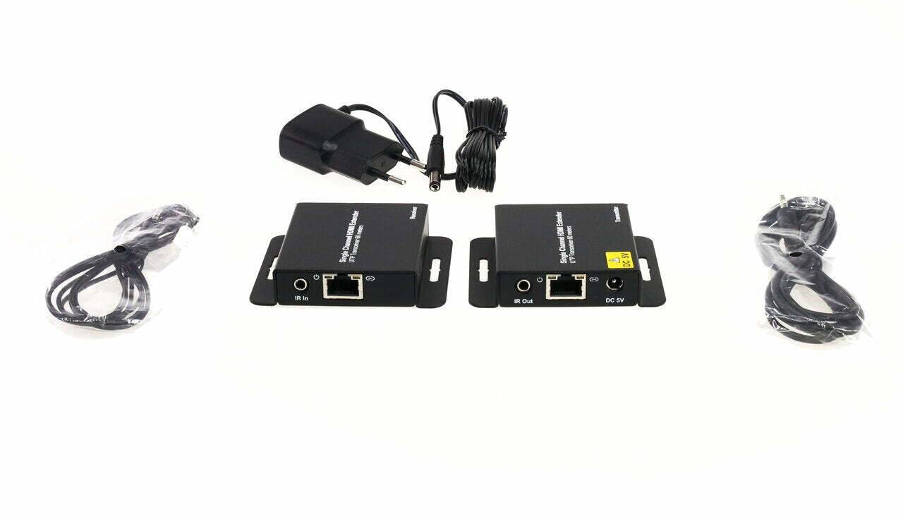 HDMI-700-E BURG GARD, Übertragung von FullHD (1080p) HDMI Signalen über CAT6 Kabel bis zu 50m. Die Übertragung von IR-S