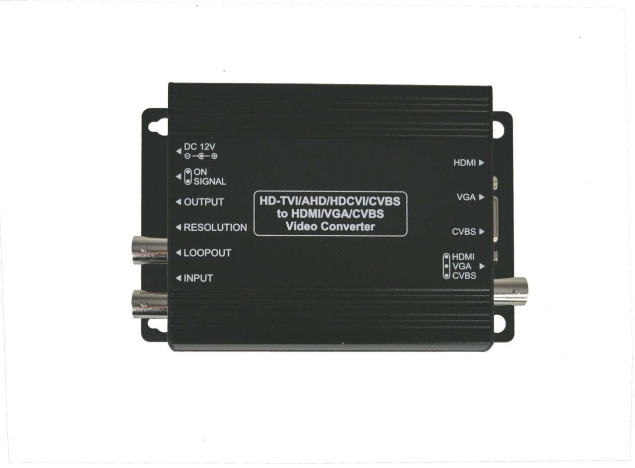 HDCVI-001HDE BURG GARD, Dieser Konverter dient dazu, dass von einer HD-CVI Kamera gelieferte Signal auf den HDMI, VGA-