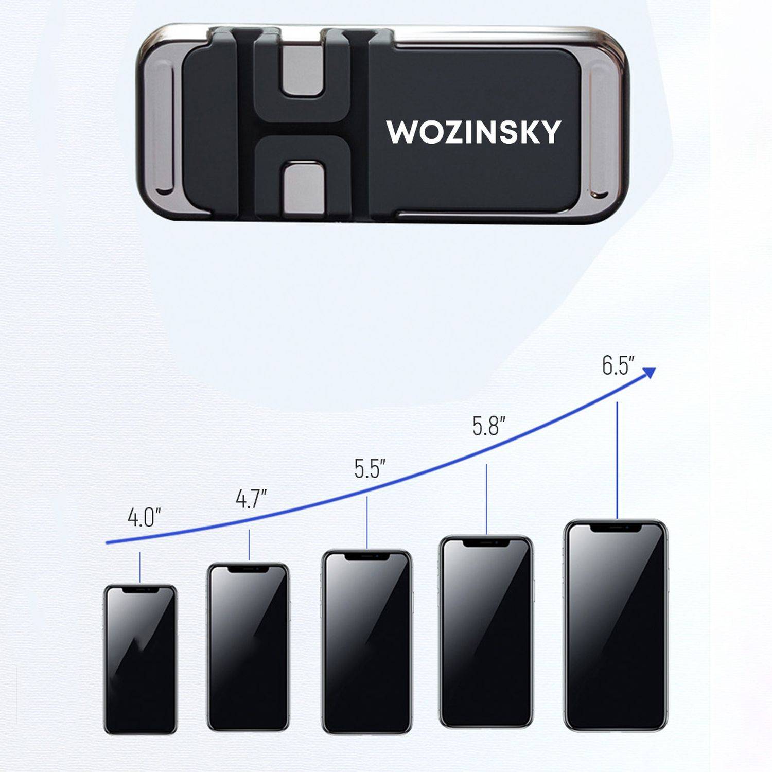 Magnetischer Telefonhalter mit Kabelorganisation Schwarz (WMCDO-B1)