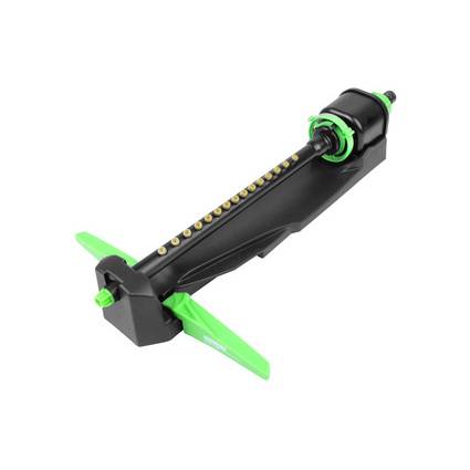 BRÜDER MANNESMANN Viereckregner, 15 Düsen, grün/schwarz