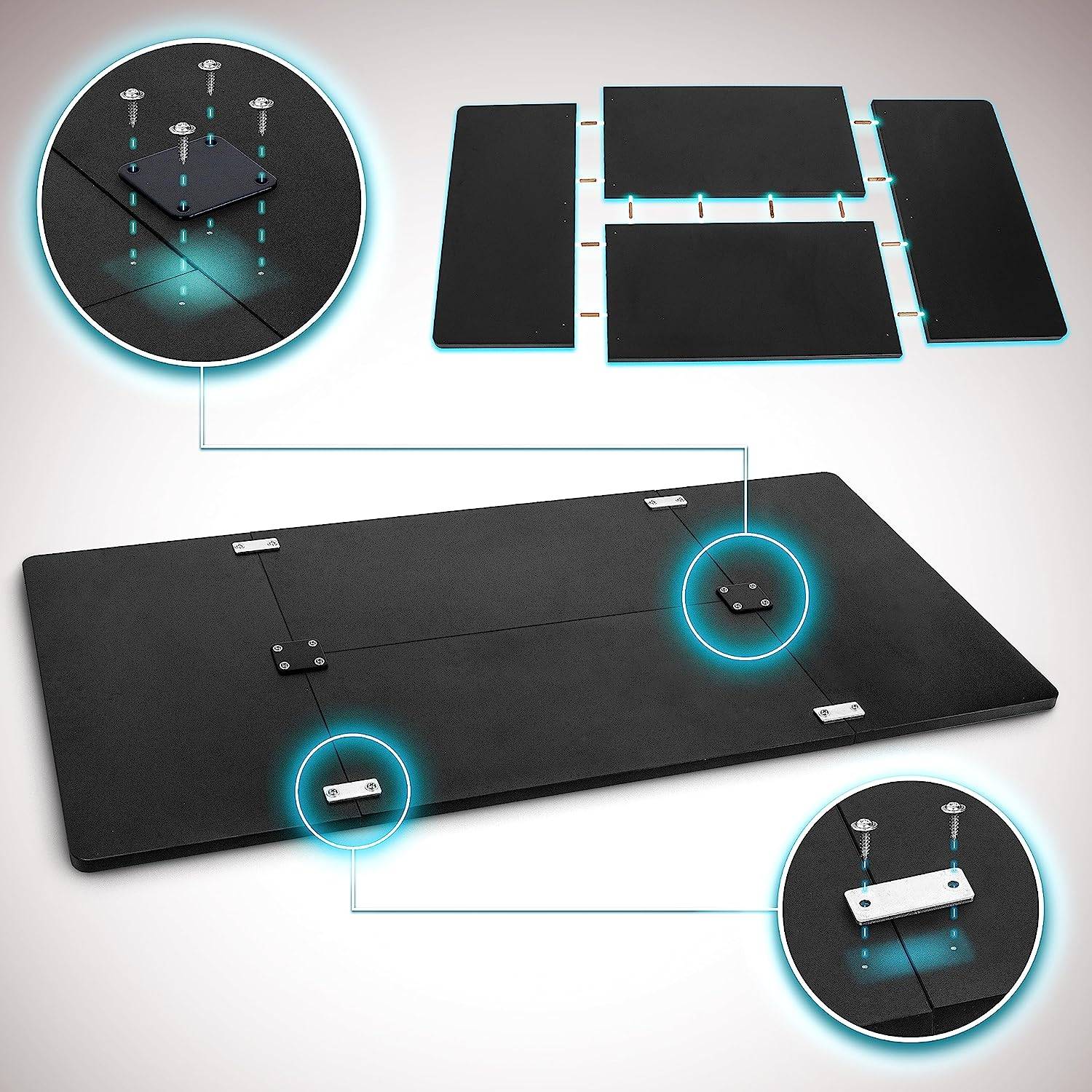 Duronic TT120 BK Schreibtisch | Tischplatte 120 x 60 x 1,9 cm | Schreibtischplatte für individuellen Tisch | Home-Office